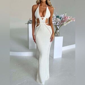ARABELLA MAXI DRESS - WHITE BABYBOO